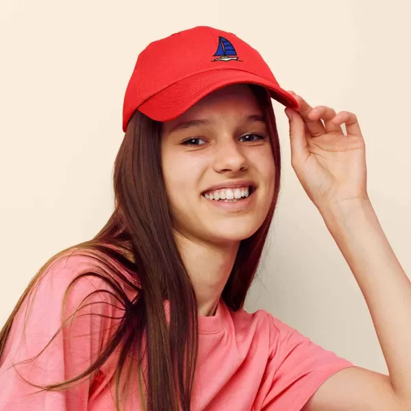 DALIX Sailboat Hat Embroidered Cotton Baseball Dad Cap Men