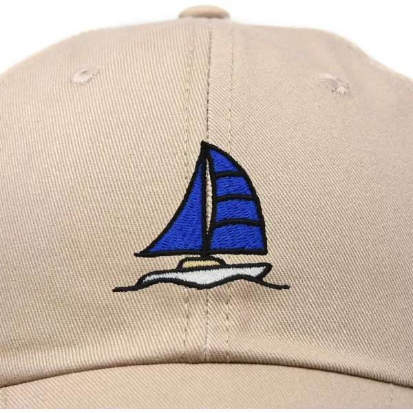 DALIX Sailboat Hat Embroidered Cotton Baseball Dad Cap Men