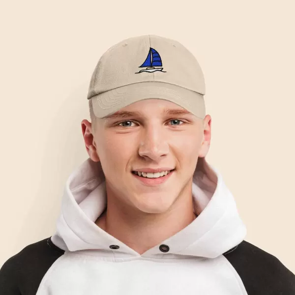 DALIX Sailboat Hat Embroidered Cotton Baseball Dad Cap Men