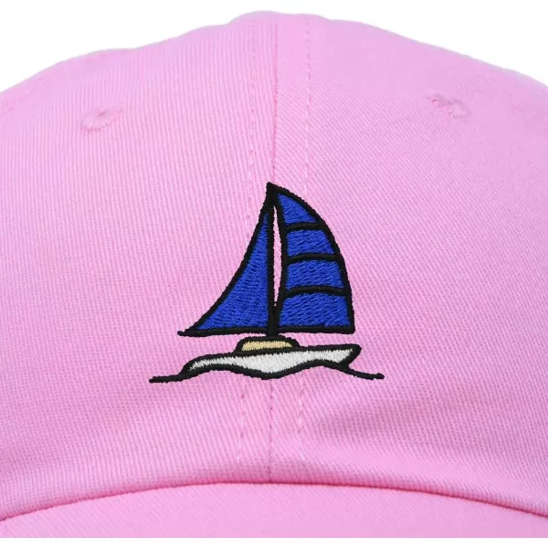 DALIX Sailboat Hat Embroidered Cotton Baseball Dad Cap Men