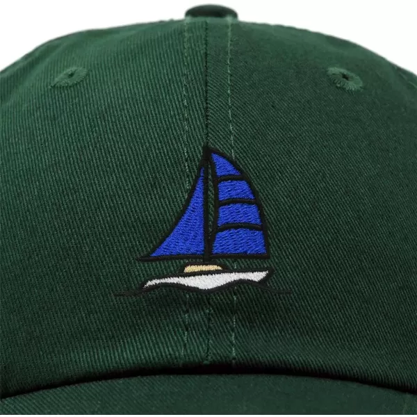 DALIX Sailboat Hat Embroidered Cotton Baseball Dad Cap Men