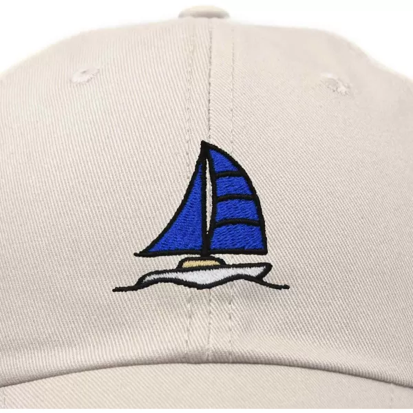DALIX Sailboat Hat Embroidered Cotton Baseball Dad Cap Men
