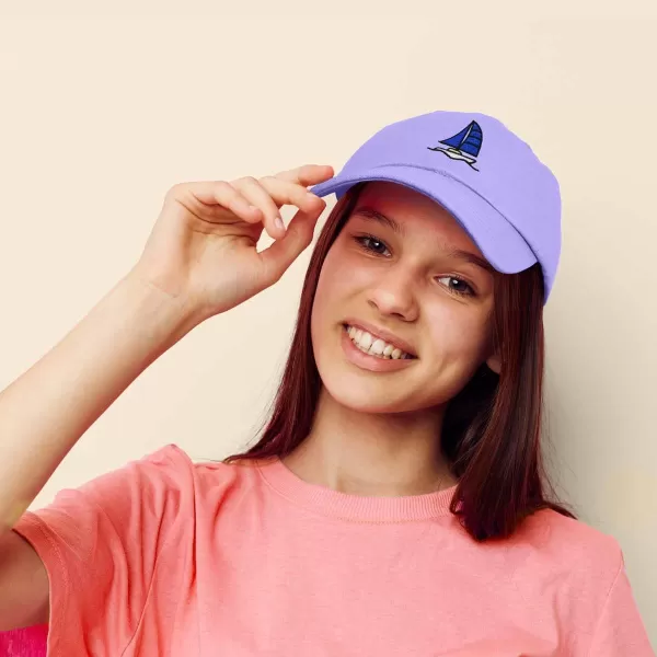 DALIX Sailboat Hat Embroidered Cotton Baseball Dad Cap Men