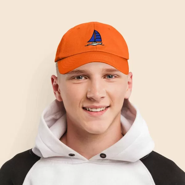 DALIX Sailboat Hat Embroidered Cotton Baseball Dad Cap Men