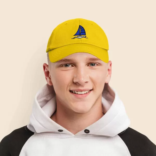 DALIX Sailboat Hat Embroidered Cotton Baseball Dad Cap Men
