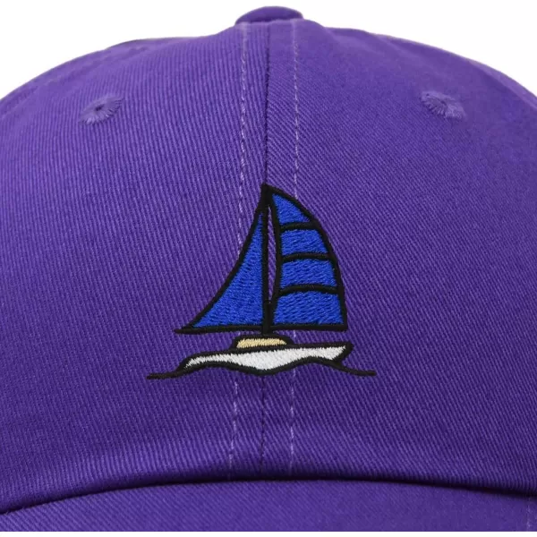 DALIX Sailboat Hat Embroidered Cotton Baseball Dad Cap Men