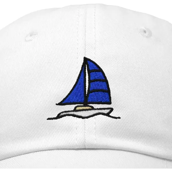 DALIX Sailboat Hat Embroidered Cotton Baseball Dad Cap Men