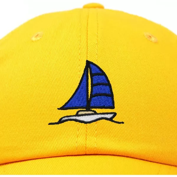 DALIX Sailboat Hat Embroidered Cotton Baseball Dad Cap Men