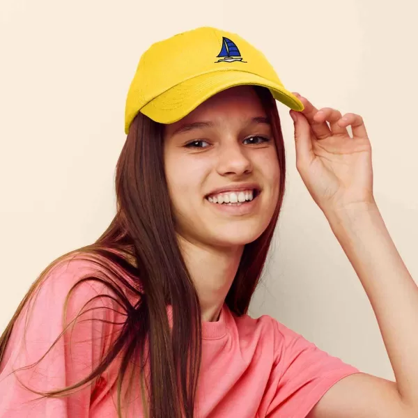 DALIX Sailboat Hat Embroidered Cotton Baseball Dad Cap Men