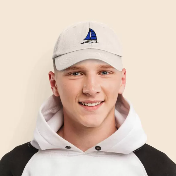 DALIX Sailboat Hat Embroidered Cotton Baseball Dad Cap Men