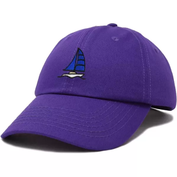 DALIX Sailboat Hat Embroidered Cotton Baseball Dad Cap Men