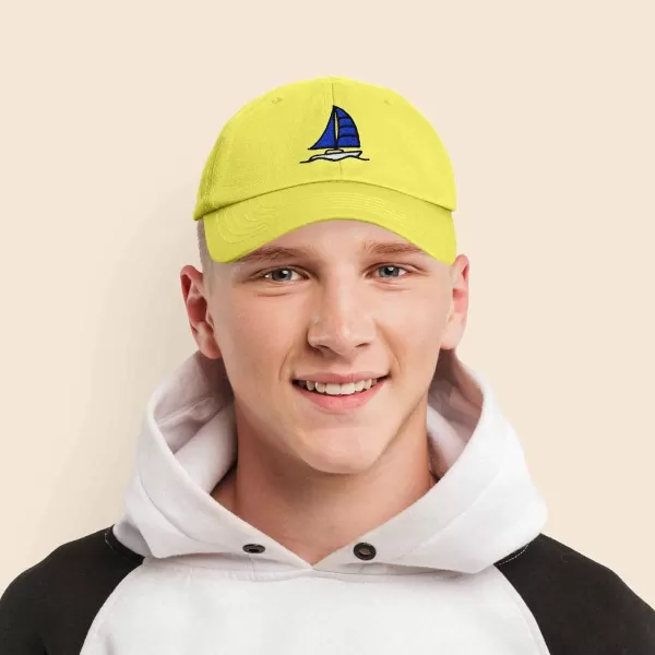 DALIX Sailboat Hat Embroidered Cotton Baseball Dad Cap Men