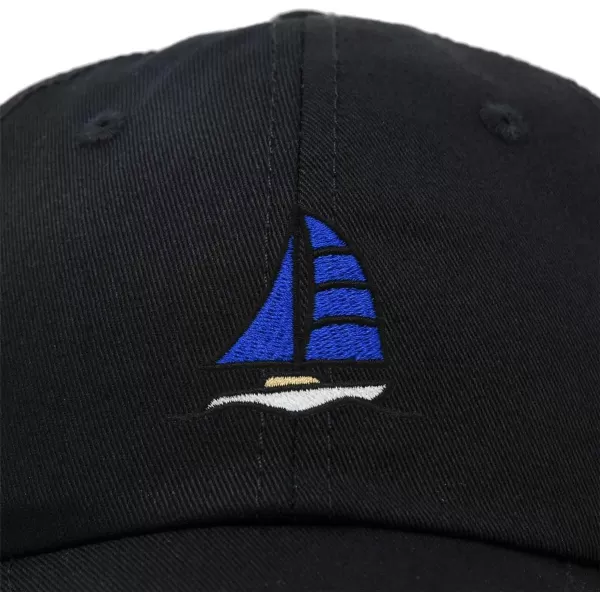 DALIX Sailboat Hat Embroidered Cotton Baseball Dad Cap Men