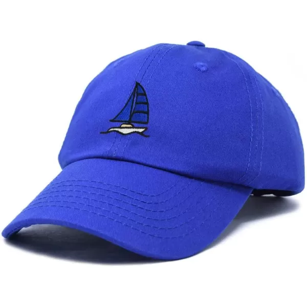 DALIX Sailboat Hat Embroidered Cotton Baseball Dad Cap Men