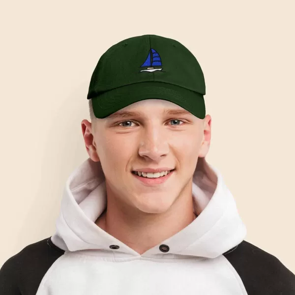 DALIX Sailboat Hat Embroidered Cotton Baseball Dad Cap Men