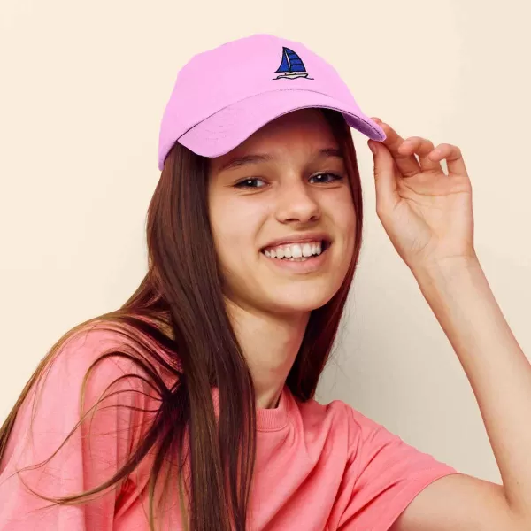 DALIX Sailboat Hat Embroidered Cotton Baseball Dad Cap Men