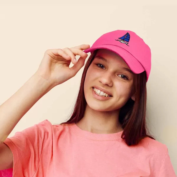DALIX Sailboat Hat Embroidered Cotton Baseball Dad Cap Men