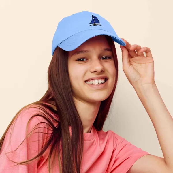 DALIX Sailboat Hat Embroidered Cotton Baseball Dad Cap Men