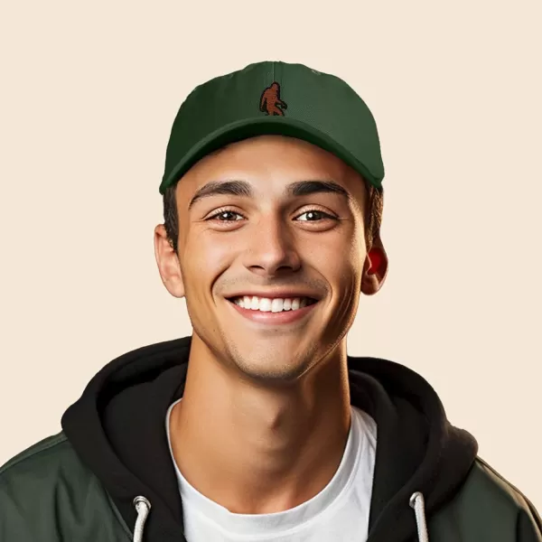 DALIX Sasquatch Embroidered Cap Cotton Baseball Summer Cool Dad Hat Mens