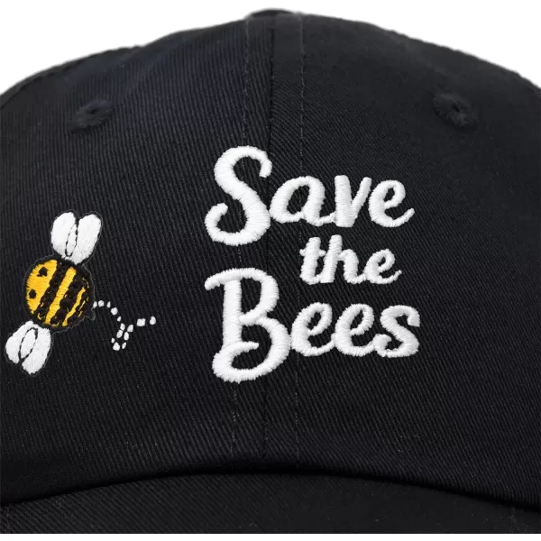 DALIX Save The Bees Baseball Cap Dad Hat Embroidered Women Girls