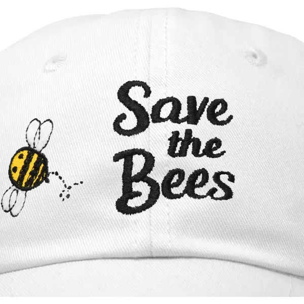 DALIX Save The Bees Baseball Cap Dad Hat Embroidered Women Girls