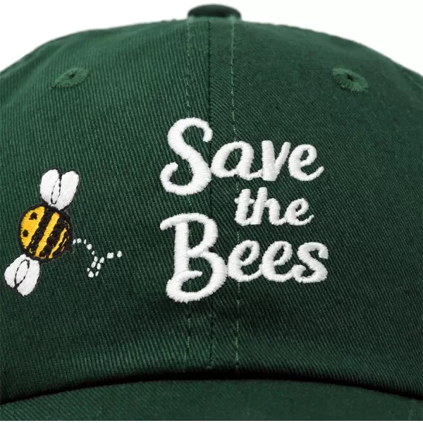 DALIX Save The Bees Baseball Cap Dad Hat Embroidered Women Girls