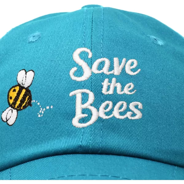 DALIX Save The Bees Baseball Cap Dad Hat Embroidered Women Girls