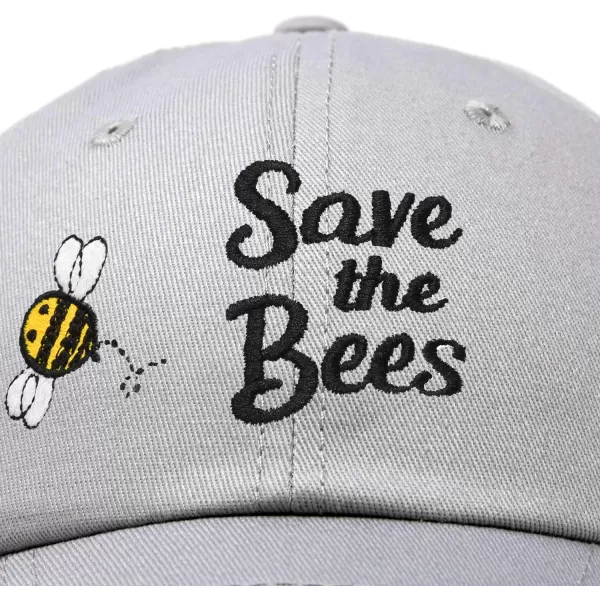 DALIX Save The Bees Baseball Cap Dad Hat Embroidered Women Girls
