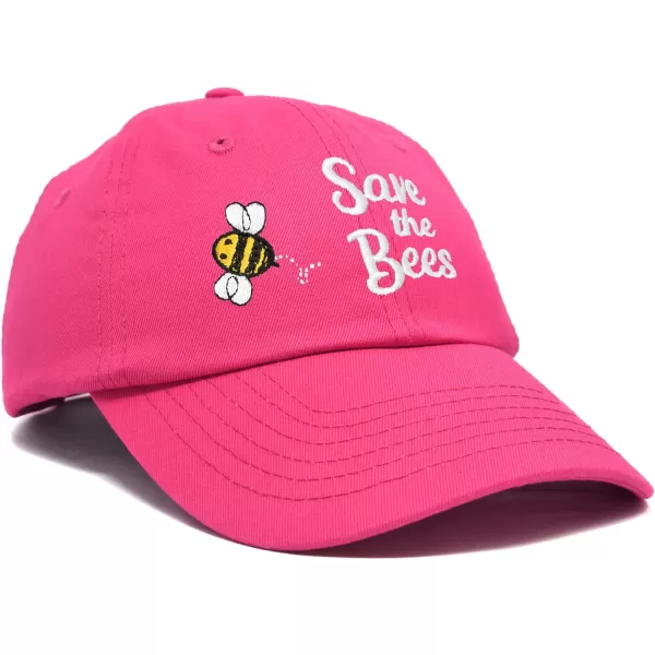 DALIX Save The Bees Baseball Cap Dad Hat Embroidered Women Girls