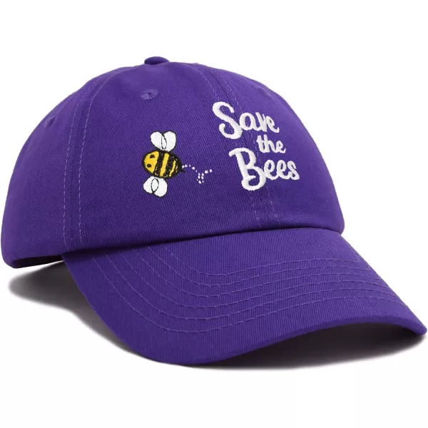 DALIX Save The Bees Baseball Cap Dad Hat Embroidered Women Girls