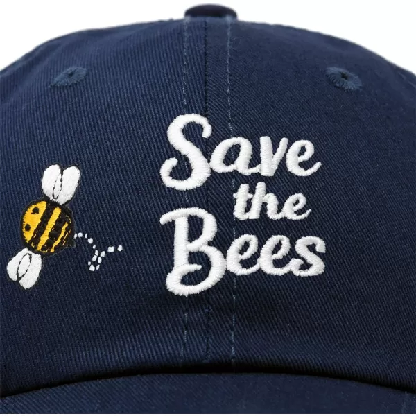 DALIX Save The Bees Baseball Cap Dad Hat Embroidered Women Girls