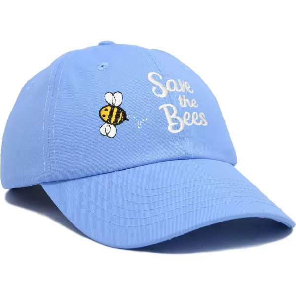 DALIX Save The Bees Baseball Cap Dad Hat Embroidered Women Girls