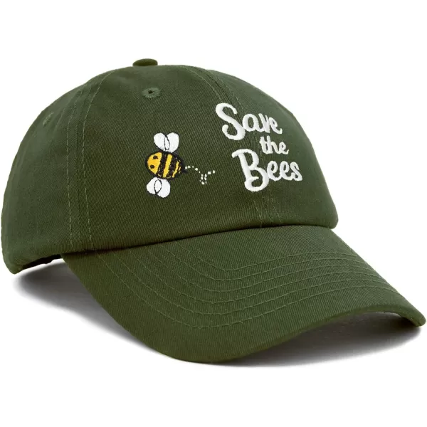 DALIX Save The Bees Baseball Cap Dad Hat Embroidered Women Girls