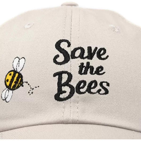 DALIX Save The Bees Baseball Cap Dad Hat Embroidered Women Girls
