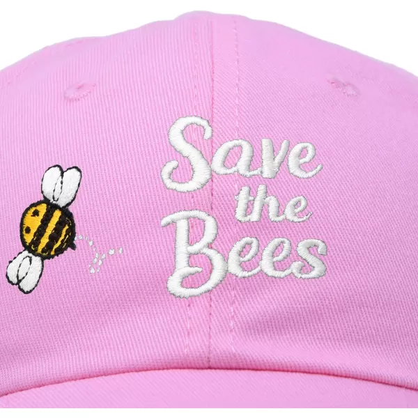 DALIX Save The Bees Baseball Cap Dad Hat Embroidered Women Girls