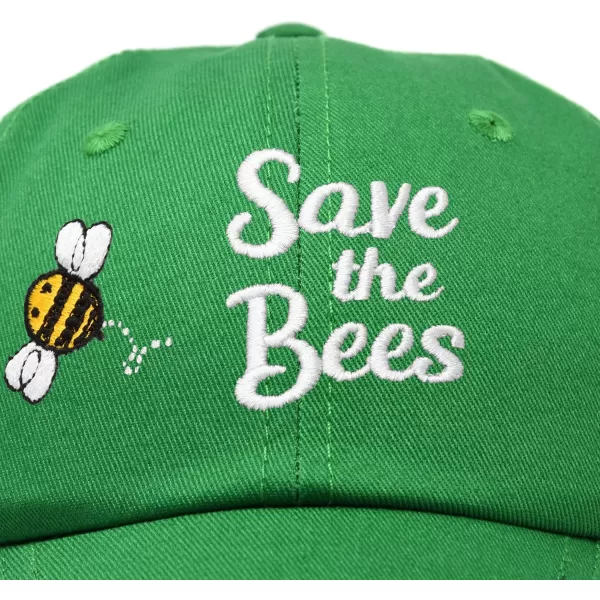 DALIX Save The Bees Baseball Cap Dad Hat Embroidered Women Girls