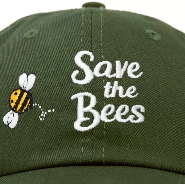 DALIX Save The Bees Baseball Cap Dad Hat Embroidered Women Girls