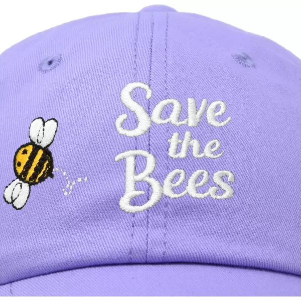 DALIX Save The Bees Baseball Cap Dad Hat Embroidered Women Girls
