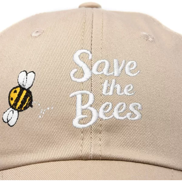DALIX Save The Bees Baseball Cap Dad Hat Embroidered Women Girls