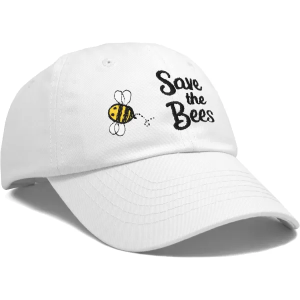 DALIX Save The Bees Baseball Cap Dad Hat Embroidered Women Girls