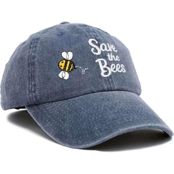 DALIX Save The Bees Baseball Cap Dad Hat Embroidered Women Girls