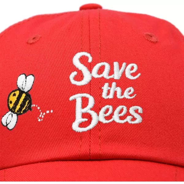 DALIX Save The Bees Baseball Cap Dad Hat Embroidered Women Girls