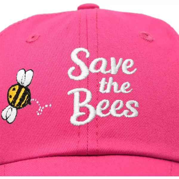 DALIX Save The Bees Baseball Cap Dad Hat Embroidered Women Girls