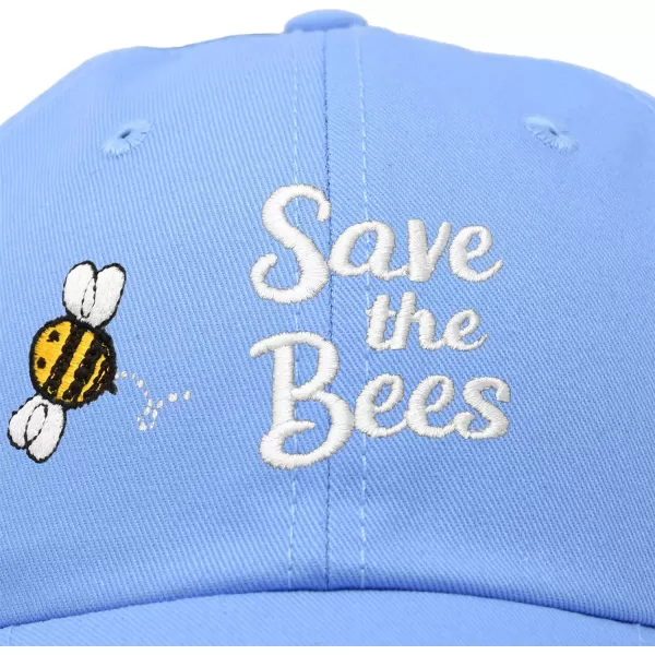 DALIX Save The Bees Baseball Cap Dad Hat Embroidered Women Girls