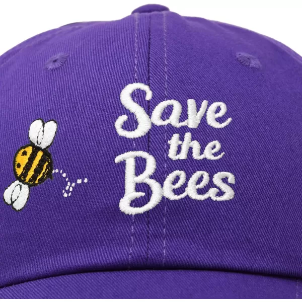 DALIX Save The Bees Baseball Cap Dad Hat Embroidered Women Girls