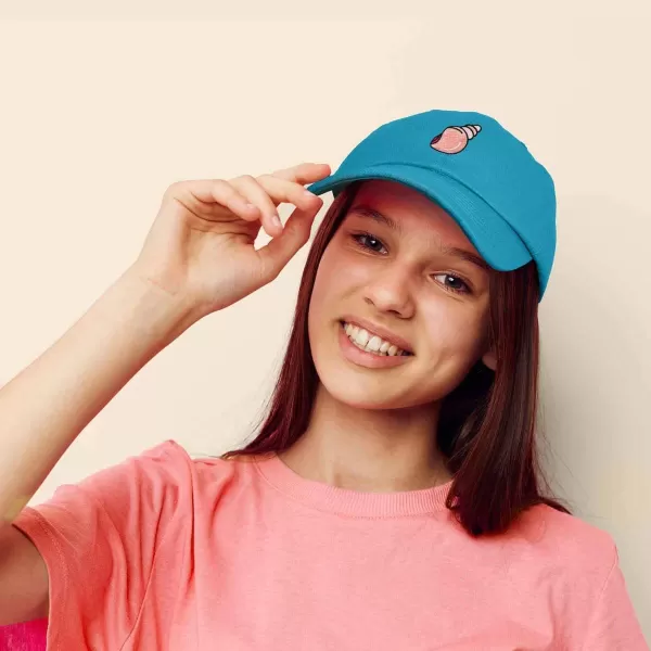 DALIX Seashell Cotton Dad Cap Embroidered Baseball Hat Womens