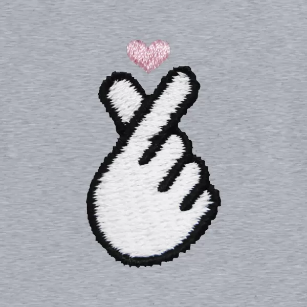 DALIX Snap Heart Embroidered Cotton Relaxed Fit Flowy Short Sleeve Crewneck Tee Shirt Womens