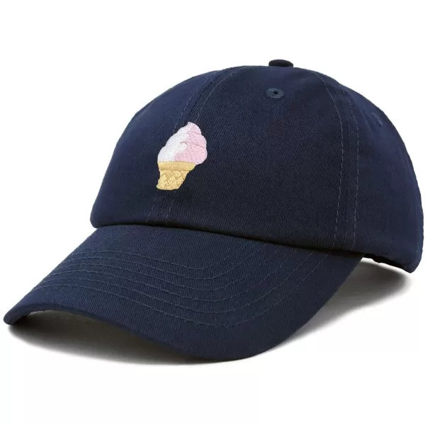 DALIX Soft Serve Ice Cream Hat Cotton Baseball Cap