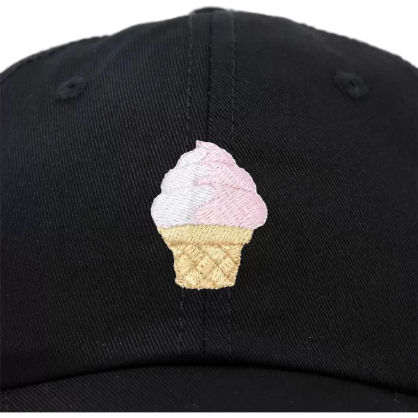 DALIX Soft Serve Ice Cream Hat Cotton Baseball Cap