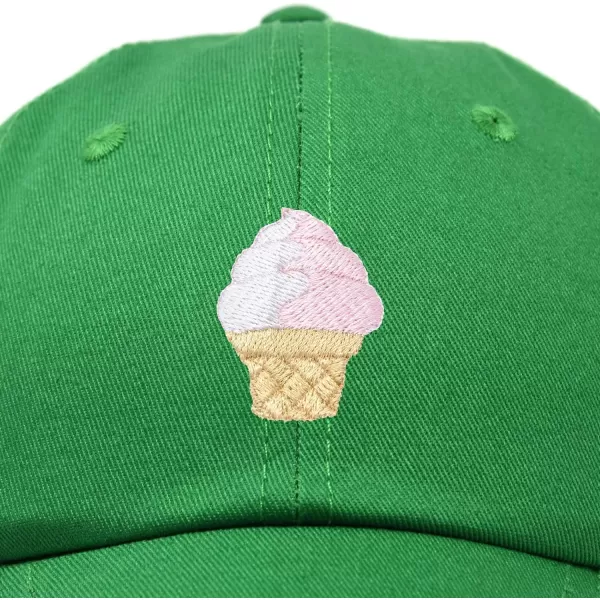 DALIX Soft Serve Ice Cream Hat Cotton Baseball Cap